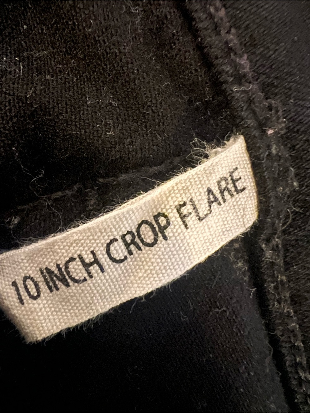 Rag & Bone 10” Crop Flare High Rise Kick Flare Black Jeans 30 - Picture 5 of 9